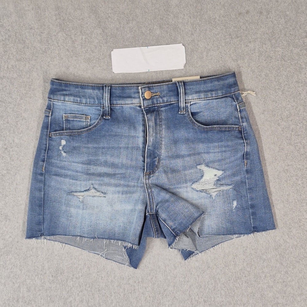 Universal Thread Women Shorts 8 Blue Denim Shorts Jeans High Rise Midi NWT